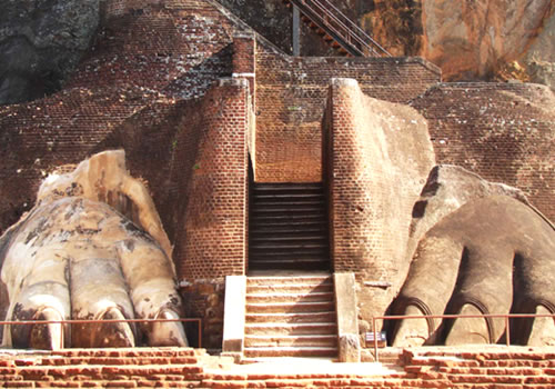 Sigiriya : Le rocher du Lion